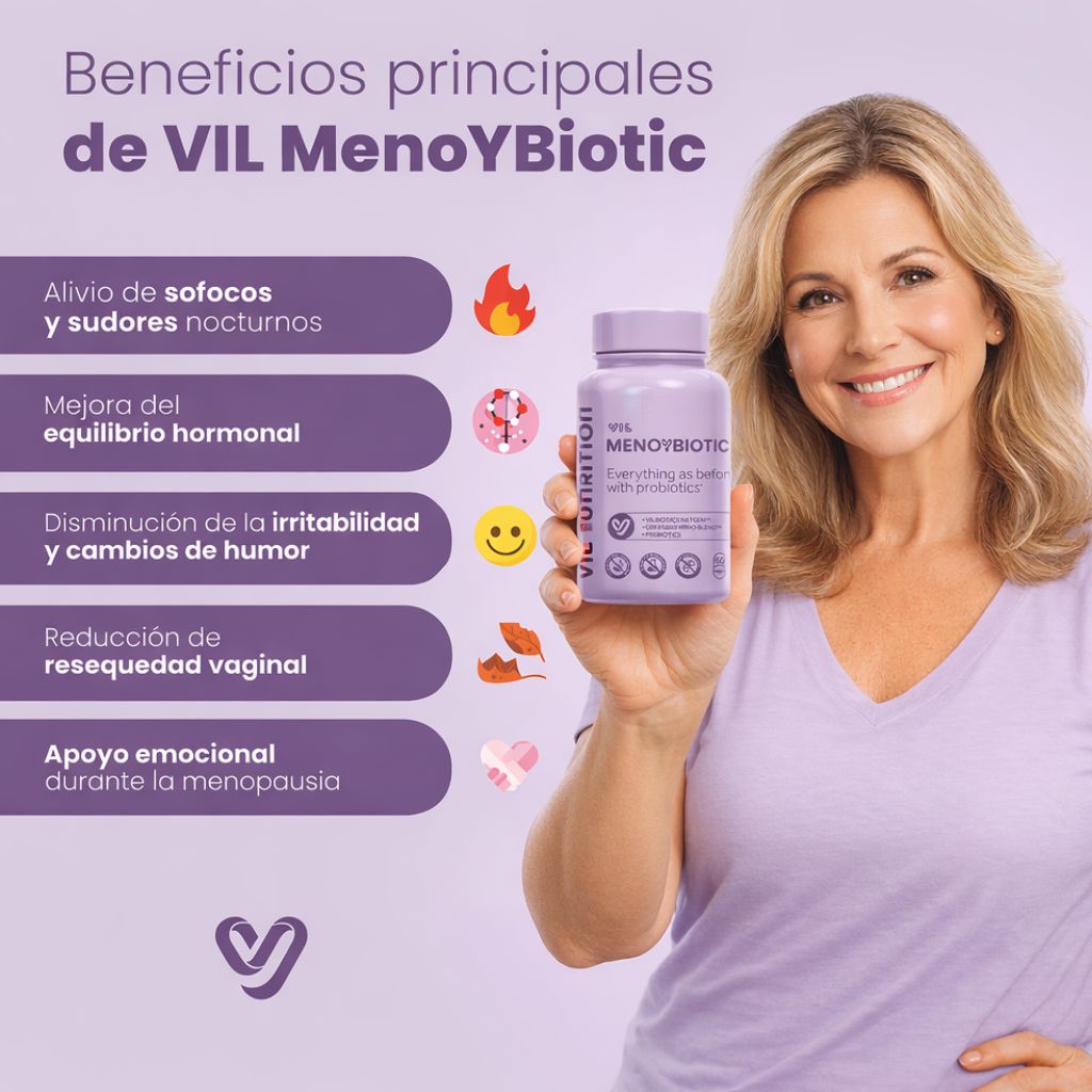 VIL MENOYBIOTIC®: Menopausia tranquila, pide la tuya
