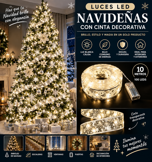 LúminaFest™ Cinta Decoracion Luz Navidena