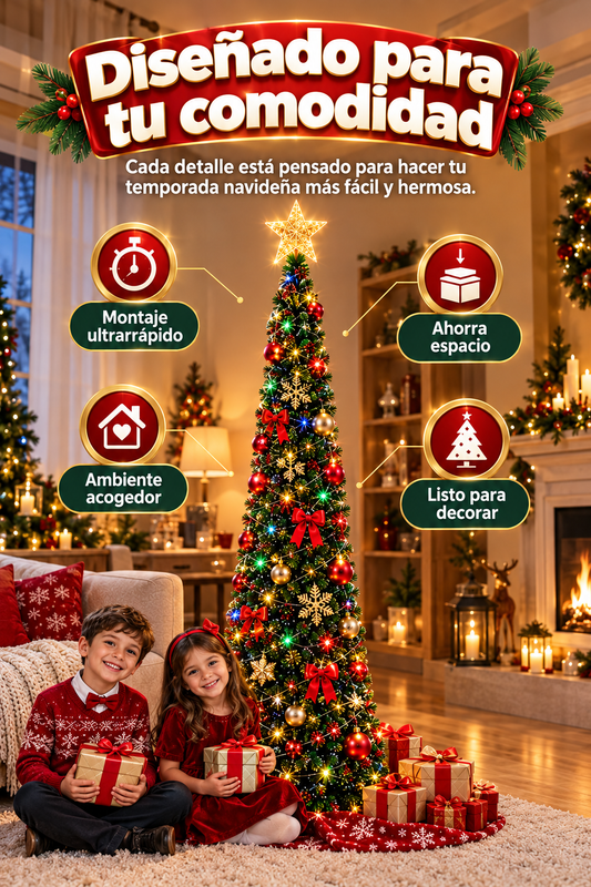 Arbol De Navidad Plegable Luces